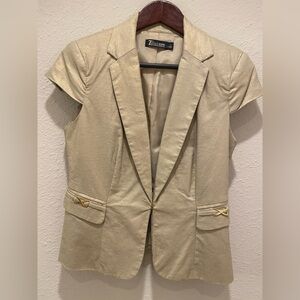 7th Avenue New York & Company Suiting collection short sleeve blazer suit jacket